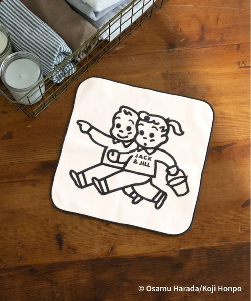 LEPSIM（レプシィム）の「【OSAMU GOODS×LEPSIM】ハンカチタオル　988050（ハンカチ/ハンドタオル・レディース・ライトグリーン/アイボリー/グレー・ONE SIZE）」の2枚目の写真