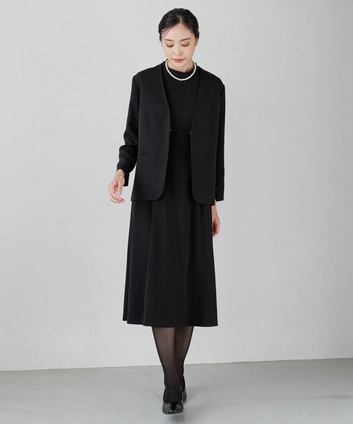 Elura(エルーラ)の「セレモニー&お悔やみフレアワンピース(ワンピース・レディース・ブラック・MEDIUM/LARGE)」の6枚目の写真