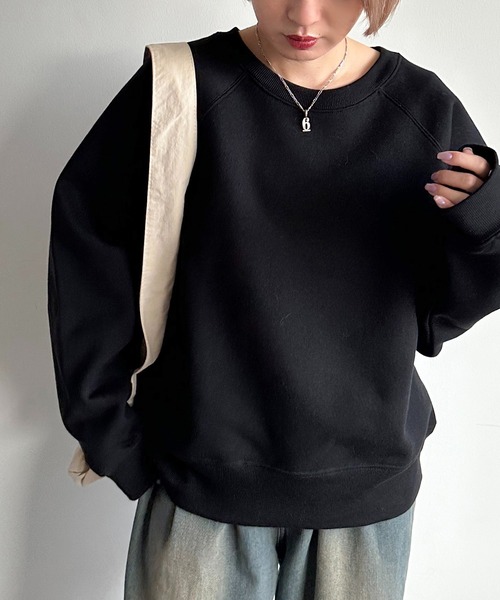 apres jour mignon(アプレジュールミニョン)の「裏起毛ラグランスウェット【ZOZOTOWN限定アイテム】(スウェット・レディース・杢グレー/ブラック/アイボリー・X-LARGE/フリー)」の7枚目の写真