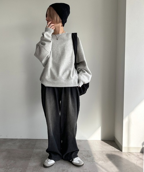 apres jour mignon(アプレジュールミニョン)の「裏起毛ラグランスウェット【ZOZOTOWN限定アイテム】(スウェット・レディース・杢グレー/ブラック/アイボリー・X-LARGE/フリー)」の13枚目の写真