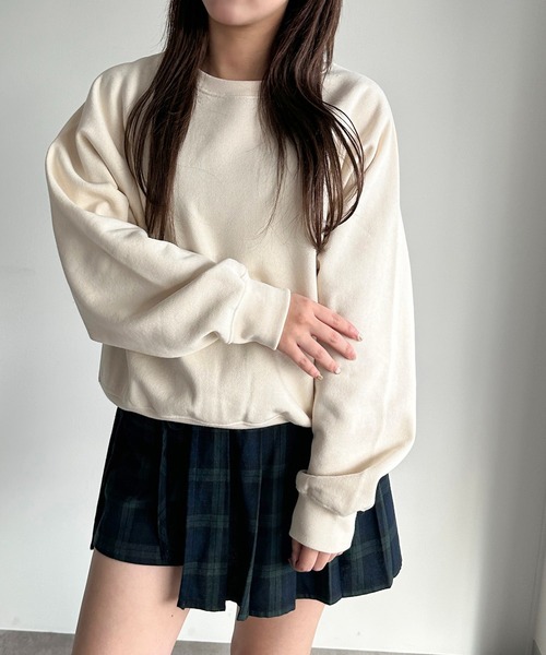 apres jour mignon(アプレジュールミニョン)の「裏起毛ラグランスウェット【ZOZOTOWN限定アイテム】(スウェット・レディース・杢グレー/ブラック/アイボリー・X-LARGE/フリー)」の16枚目の写真