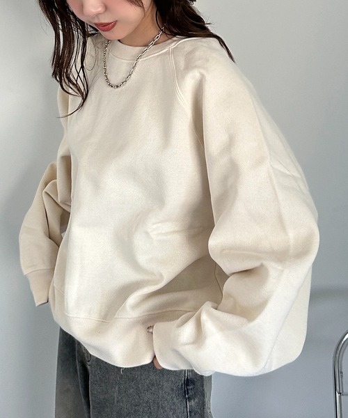 apres jour mignon(アプレジュールミニョン)の「裏起毛ラグランスウェット【ZOZOTOWN限定アイテム】(スウェット・レディース・杢グレー/ブラック/アイボリー・X-LARGE/フリー)」の18枚目の写真