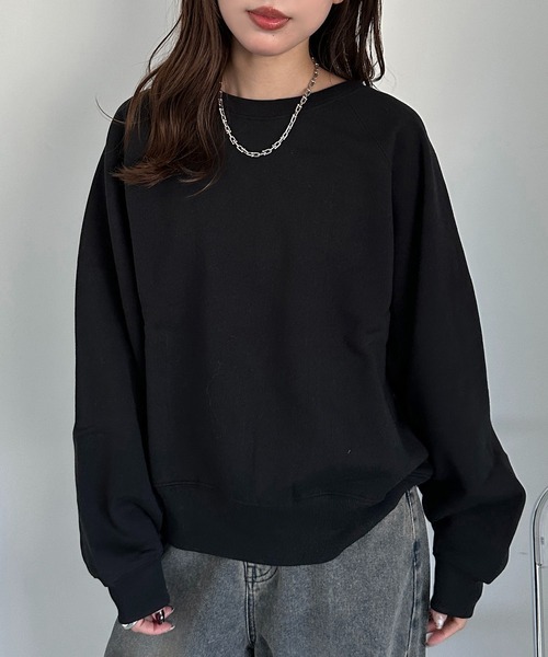 apres jour mignon(アプレジュールミニョン)の「裏起毛ラグランスウェット【ZOZOTOWN限定アイテム】(スウェット・レディース・杢グレー/ブラック/アイボリー・X-LARGE/フリー)」の19枚目の写真