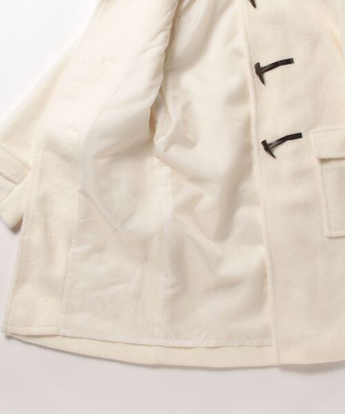 Jayro（ジャイロ）の「ポリエステルナッピングダッフルコート（ダッフルコート・レディース・チャコールグレー/ホワイト・M）」の4枚目の写真