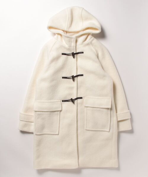 Jayro（ジャイロ）の「ポリエステルナッピングダッフルコート（ダッフルコート・レディース・チャコールグレー/ホワイト・M）」の5枚目の写真