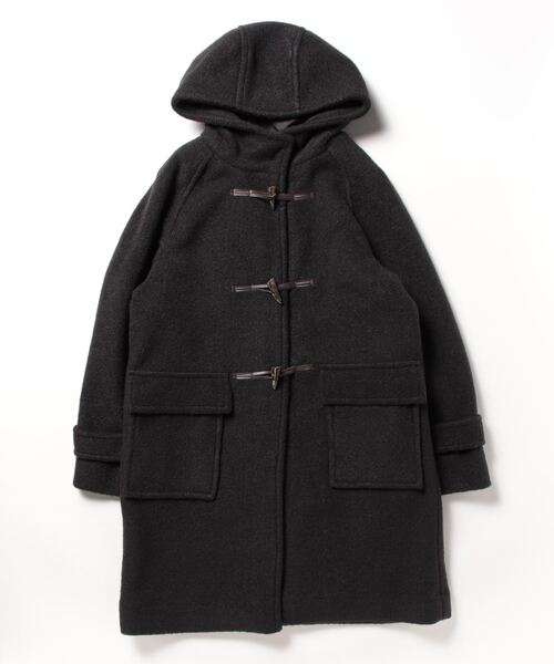 Jayro（ジャイロ）の「ポリエステルナッピングダッフルコート（ダッフルコート・レディース・チャコールグレー/ホワイト・M）」の6枚目の写真