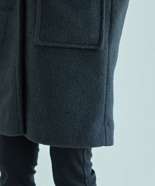 Jayro（ジャイロ）の「ポリエステルナッピングダッフルコート（ダッフルコート・レディース・チャコールグレー/ホワイト・M）」の22枚目の写真