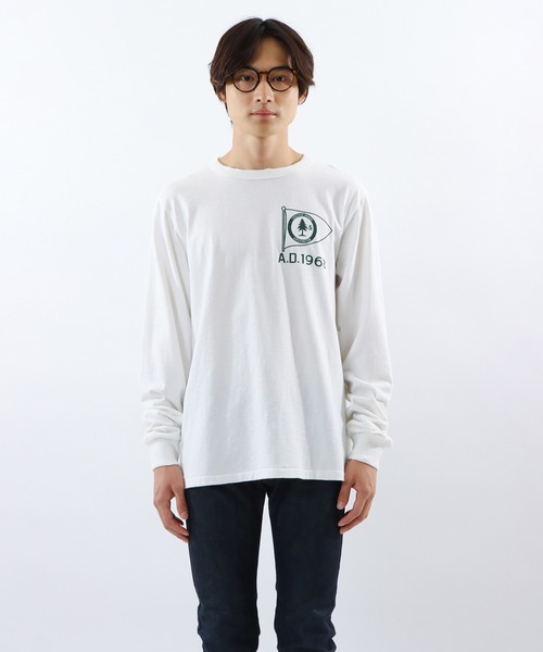 Champion(チャンピオン)の「【Champion/チャンピオン】メンズ メンズカジュアル ロングスリーブTシャツ(Tシャツ/カットソー・メンズ・モスグリーン/ベージュ/ヘザーグレー/オフホワイト・X-LARGE/LARGE/MEDIUM)」の16枚目の写真