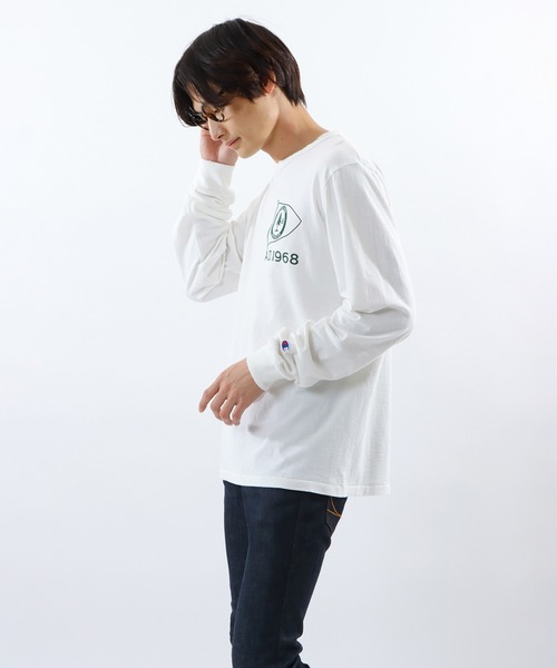 Champion(チャンピオン)の「【Champion/チャンピオン】メンズ メンズカジュアル ロングスリーブTシャツ(Tシャツ/カットソー・メンズ・モスグリーン/ベージュ/ヘザーグレー/オフホワイト・X-LARGE/LARGE/MEDIUM)」の19枚目の写真