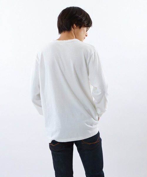 Champion(チャンピオン)の「【Champion/チャンピオン】メンズ メンズカジュアル ロングスリーブTシャツ(Tシャツ/カットソー・メンズ・モスグリーン/ベージュ/ヘザーグレー/オフホワイト・X-LARGE/LARGE/MEDIUM)」の15枚目の写真