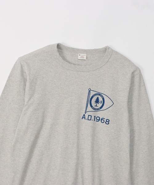 Champion(チャンピオン)の「【Champion/チャンピオン】メンズ メンズカジュアル ロングスリーブTシャツ(Tシャツ/カットソー・メンズ・モスグリーン/ベージュ/ヘザーグレー/オフホワイト・X-LARGE/LARGE/MEDIUM)」の22枚目の写真