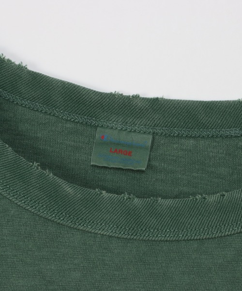 Champion(チャンピオン)の「【Champion/チャンピオン】メンズ メンズカジュアル ロングスリーブTシャツ(Tシャツ/カットソー・メンズ・モスグリーン/ベージュ/ヘザーグレー/オフホワイト・X-LARGE/LARGE/MEDIUM)」の11枚目の写真