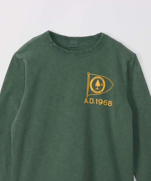 Champion(チャンピオン)の「【Champion/チャンピオン】メンズ メンズカジュアル ロングスリーブTシャツ(Tシャツ/カットソー・メンズ・モスグリーン/ベージュ/ヘザーグレー/オフホワイト・X-LARGE/LARGE/MEDIUM)」の12枚目の写真