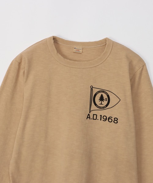 Champion(チャンピオン)の「【Champion/チャンピオン】メンズ メンズカジュアル ロングスリーブTシャツ(Tシャツ/カットソー・メンズ・モスグリーン/ベージュ/ヘザーグレー/オフホワイト・X-LARGE/LARGE/MEDIUM)」の8枚目の写真