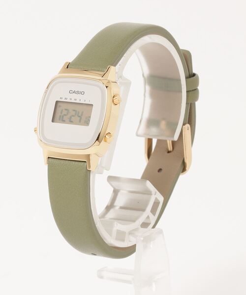 CASIO(カシオ)の「CASIO/カシオ 腕時計 CASIO CLASSIC LA670WFL-3JF(デジタル腕時計・レディース・グリーン・FREE)」の3枚目の写真