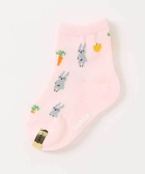 HAKKA BABY（ハッカベビー）の「[ベビー]プチベジアニマル柄ソックス（ソックス/靴下・キッズ・サックスブルー/ピンク・SS/S）」の2枚目の写真