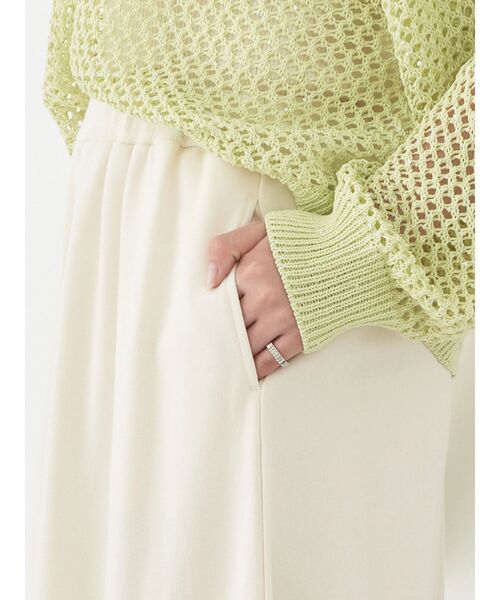 earth music&ecology（アースミュージックアンドエコロジー）の「ウラケ裾フリルスカート（スカート・レディース・グレー/アイボリー・FREE）」の15枚目の写真