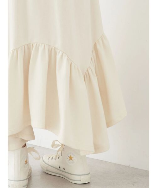 earth music&ecology（アースミュージックアンドエコロジー）の「ウラケ裾フリルスカート（スカート・レディース・グレー/アイボリー・FREE）」の17枚目の写真