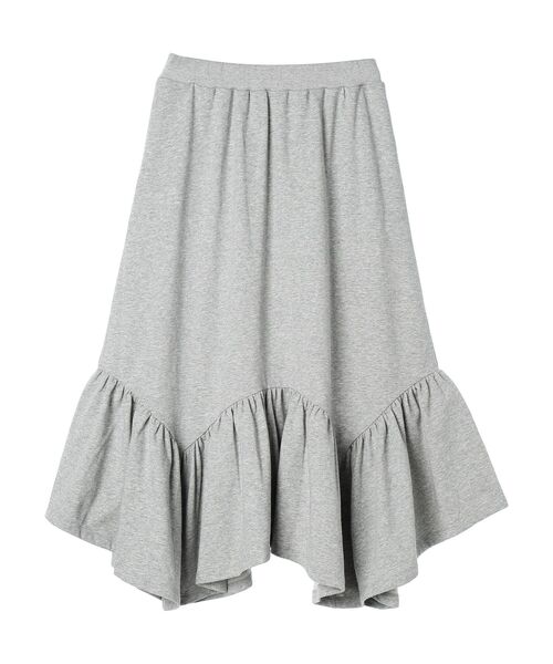 earth music&ecology（アースミュージックアンドエコロジー）の「ウラケ裾フリルスカート（スカート・レディース・グレー/アイボリー・FREE）」の18枚目の写真