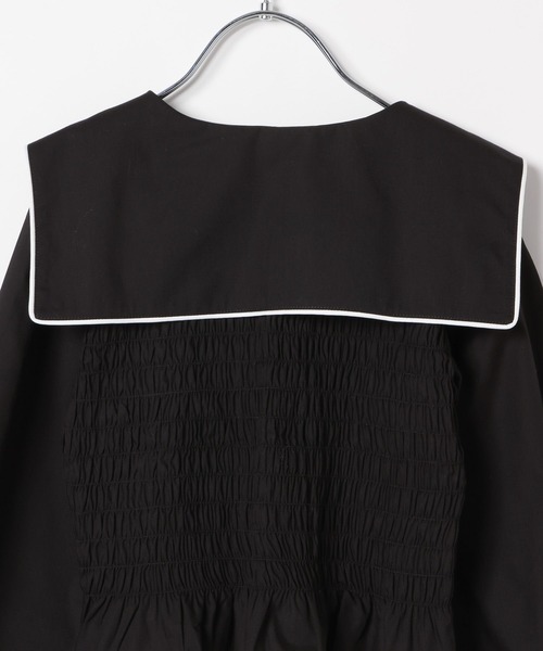 GLOBAL WORK（グローバルワーク）の「セーラーカラーシャーリングブラウス/996537（シャツ/ブラウス・キッズ・オフホワイト/ブラック・120cm/130cm/140cm/150cm/160cm/170cm）」の16枚目の写真