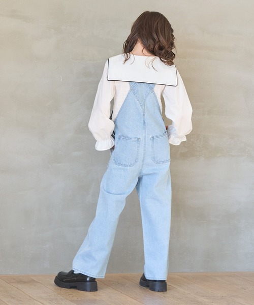 GLOBAL WORK（グローバルワーク）の「セーラーカラーシャーリングブラウス/996537（シャツ/ブラウス・キッズ・オフホワイト/ブラック・120cm/130cm/140cm/150cm/160cm/170cm）」の22枚目の写真