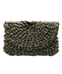 ROSE BUD | (LL ACCESSORIES)B783 LAYERED FRILL CLUTCH BAG[結婚式＆パーティー](クラッチバッグ)