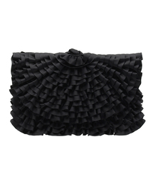 ROSE BUD | (LL ACCESSORIES)B783 LAYERED FRILL CLUTCH BAG[結婚式＆パーティー](クラッチバッグ)