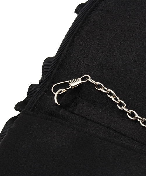 ROSE BUD（ローズバッド）の「(LL ACCESSORIES)B783 LAYERED FRILL CLUTCH BAG[結婚式＆パーティー]（クラッチバッグ・レディース・ブラック/オリーブ/ピンク・ONE SIZE）」の15枚目の写真