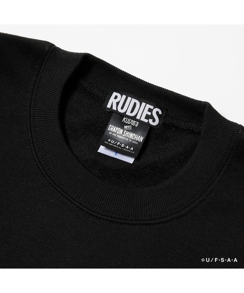 RUDIE'S(ルーディーズ)の「RUDIE'SxCRAYON SHINCHAN MOSH CREWSWEAT/ルーディーズ クレヨンしんちゃん モッシュ クルースウェット(スウェット・メンズ・ブラック/ネイビー/グリーン系その他・XL/L/XXL/M)」の6枚目の写真