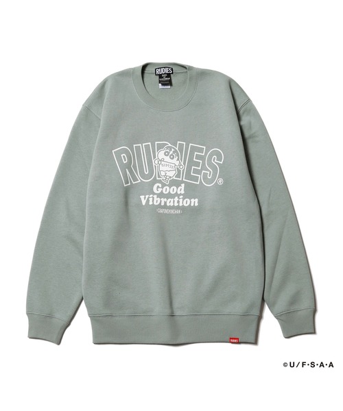 RUDIE'SxCRAYON SHINCHAN MOSH CREWSWEAT/ルーディーズ クレヨン