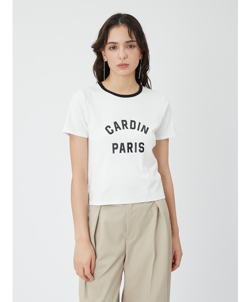 FRAY I.D（フレイアイディー）の「【pierre cardin】フライスコンパクトTシャツ（Tシャツ/カットソー・レディース・ライトピンク/ライトブルー/ブラック/ホワイト・FREE）」の17枚目の写真