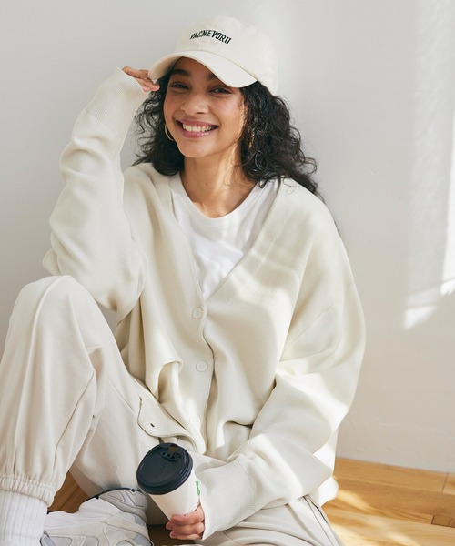 coca（coca）（コカ）の「【WEB限定セール】スムースタッチガーター編みカーディガン（カーディガン/ボレロ・レディース・ライトブルー/ブラック/ベージュ/アイボリー・M/L）」の2枚目の写真