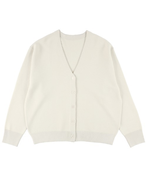 coca（coca）（コカ）の「【WEB限定セール】スムースタッチガーター編みカーディガン（カーディガン/ボレロ・レディース・ライトブルー/ブラック/ベージュ/アイボリー・M/L）」の18枚目の写真