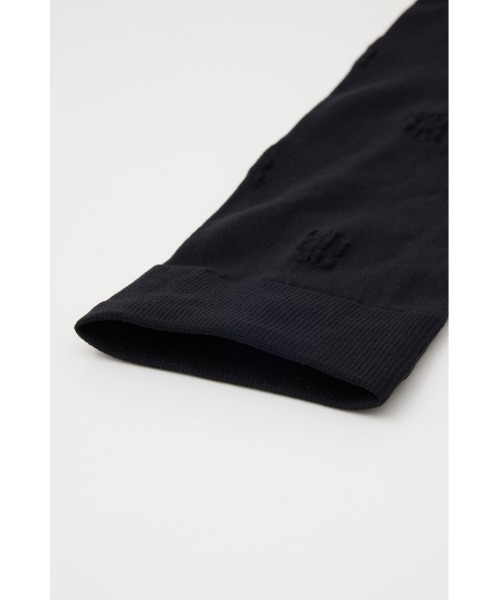 rienda（リエンダ）の「ロゴポイント刺繍シアーソックス（ソックス/靴下・レディース・ブラック・FREE）」の5枚目の写真