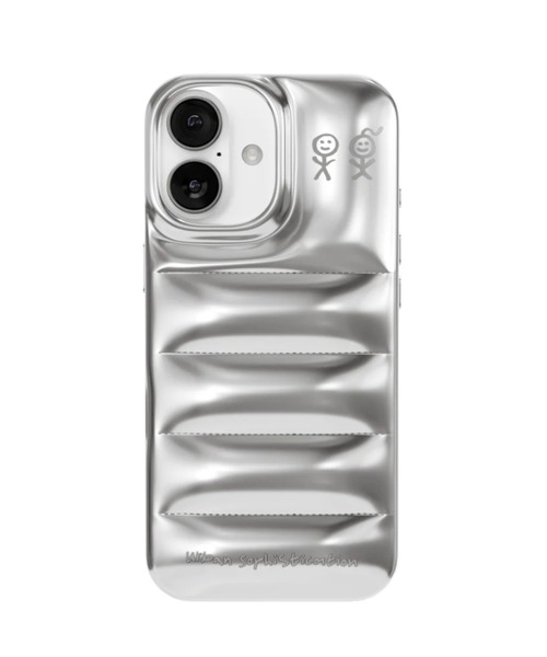 Urban Sophistication シルバー iPhone16ProMax THE PUFFER CASE iPhoneケース スマホケース iPhone17 17Pro iPhone16