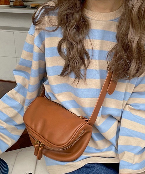 Miniministore(ミニミニストア)の「ショルダーバッグ 肩掛け レディース(ショルダーバッグ・レディース・ブラウン/アイボリー/ブラック・FREE)」の3枚目の写真