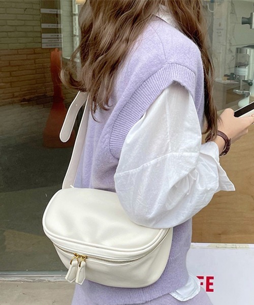 Miniministore(ミニミニストア)の「ショルダーバッグ 肩掛け レディース(ショルダーバッグ・レディース・ブラウン/アイボリー/ブラック・FREE)」の4枚目の写真