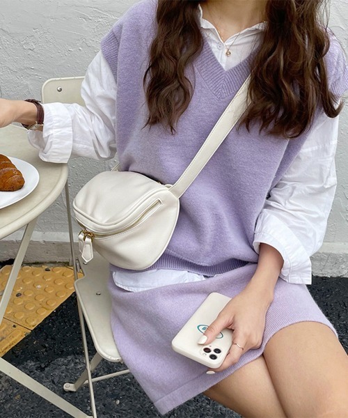 Miniministore(ミニミニストア)の「ショルダーバッグ 肩掛け レディース(ショルダーバッグ・レディース・ブラウン/アイボリー/ブラック・FREE)」の6枚目の写真