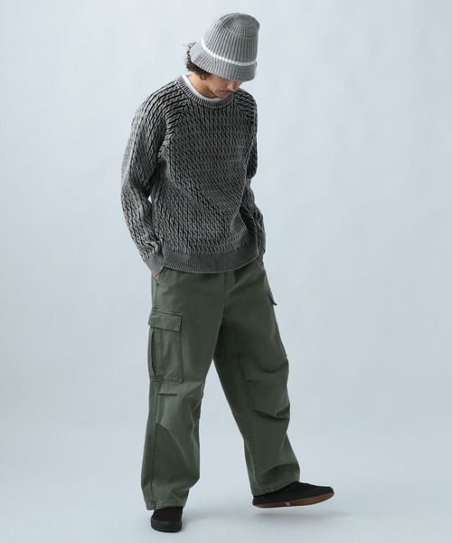 BAYFLOW(ベイフロー)の「ウェイブニットプルオーバー(ニット/セーター・メンズ・ブラック/ブルー/グリーン/ネイビー・FREE)」の16枚目の写真