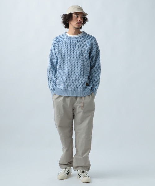 BAYFLOW(ベイフロー)の「ウェイブニットプルオーバー(ニット/セーター・メンズ・ブラック/ブルー/グリーン/ネイビー・FREE)」の18枚目の写真