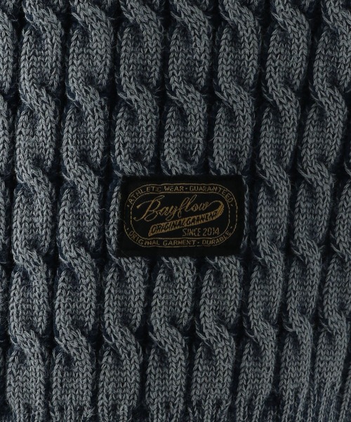 BAYFLOW(ベイフロー)の「ウェイブニットプルオーバー(ニット/セーター・メンズ・ブラック/ブルー/グリーン/ネイビー・FREE)」の10枚目の写真
