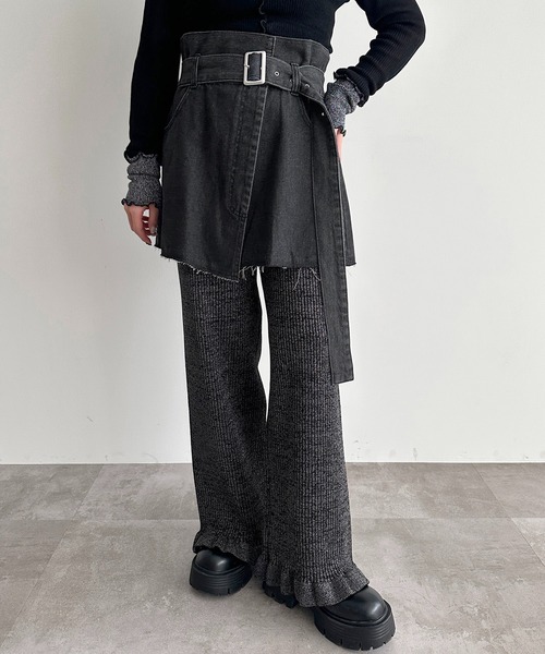 apres jour mignon（アプレジュールミニョン）の「マルチWAYデニムビスチェ【ZOZOTOWN限定アイテム】（ベスト・レディース・ブラック/ブルー・フリー/X-LARGE）」の18枚目の写真