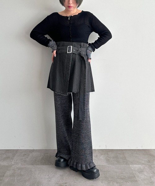 apres jour mignon（アプレジュールミニョン）の「マルチWAYデニムビスチェ【ZOZOTOWN限定アイテム】（ベスト・レディース・ブラック/ブルー・フリー/X-LARGE）」の13枚目の写真