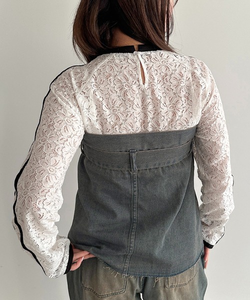 apres jour mignon（アプレジュールミニョン）の「マルチWAYデニムビスチェ【ZOZOTOWN限定アイテム】（ベスト・レディース・ブラック/ブルー・フリー/X-LARGE）」の9枚目の写真
