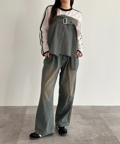 apres jour mignon（アプレジュールミニョン）の「マルチWAYデニムビスチェ【ZOZOTOWN限定アイテム】（ベスト・レディース・ブラック/ブルー・フリー/X-LARGE）」の10枚目の写真
