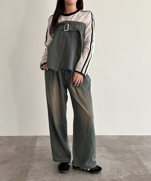 apres jour mignon（アプレジュールミニョン）の「マルチWAYデニムビスチェ【ZOZOTOWN限定アイテム】（ベスト・レディース・ブラック/ブルー・フリー/X-LARGE）」の16枚目の写真