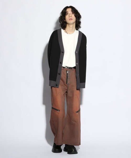 HARE（ハレ）の「リバーシブルハイショクデザインカーディガン(HARE)（カーディガン/ボレロ・メンズ・パープル/ブラウン/ブラック・SMALL/MEDIUM）」の20枚目の写真