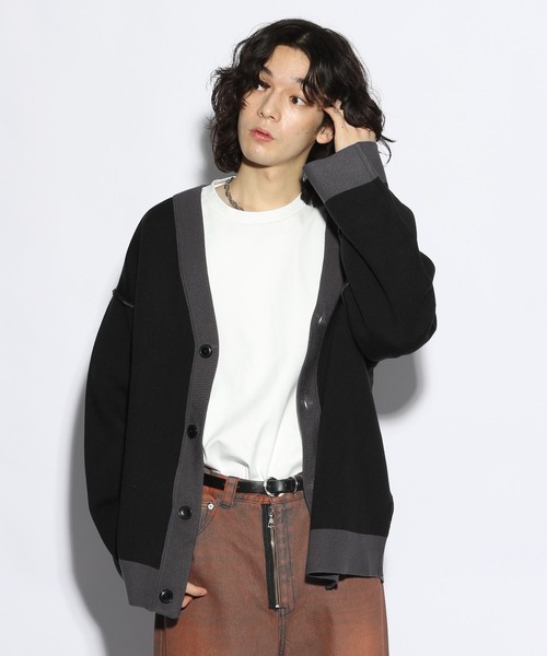 HARE（ハレ）の「リバーシブルハイショクデザインカーディガン(HARE)（カーディガン/ボレロ・メンズ・パープル/ブラウン/ブラック・SMALL/MEDIUM）」の22枚目の写真