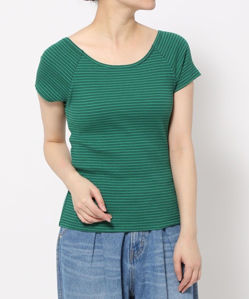 bijorie（ビジュリィ）の「【bijorie】カップ付きバックオープンTシャツ／NEW BASIC 24SS（インナーウェア/肌着・レディース・グリーン系/ブラック系/マスタード/ブラック/オフホワイト・MEDIUM/LARGE/LG）」の22枚目の写真