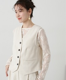 N.（N. Natural Beauty Basic） | ◆【セットアップ対応】麻混ベスト(ベスト)